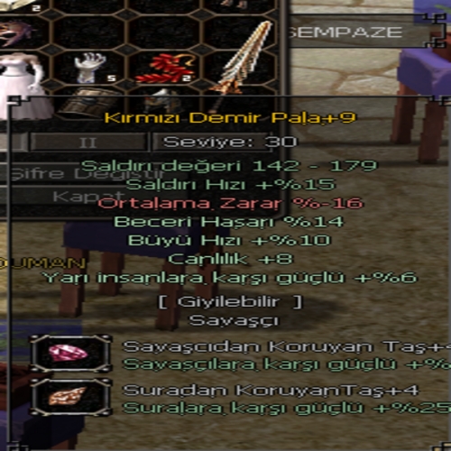  +9 14 BEC 6 YARI 4 TAŞLI VSLİK KDP